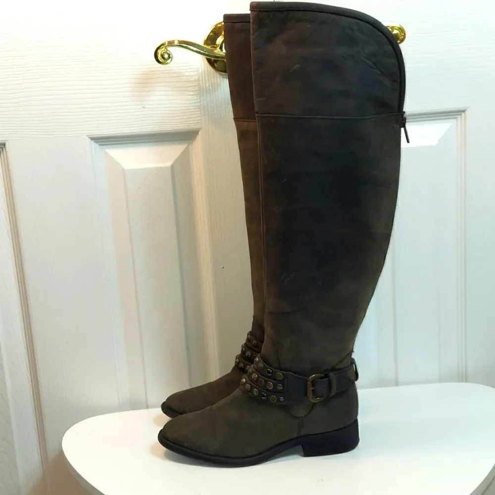 Steven Smoken Studded Western Over The Knee Boot Sz 6